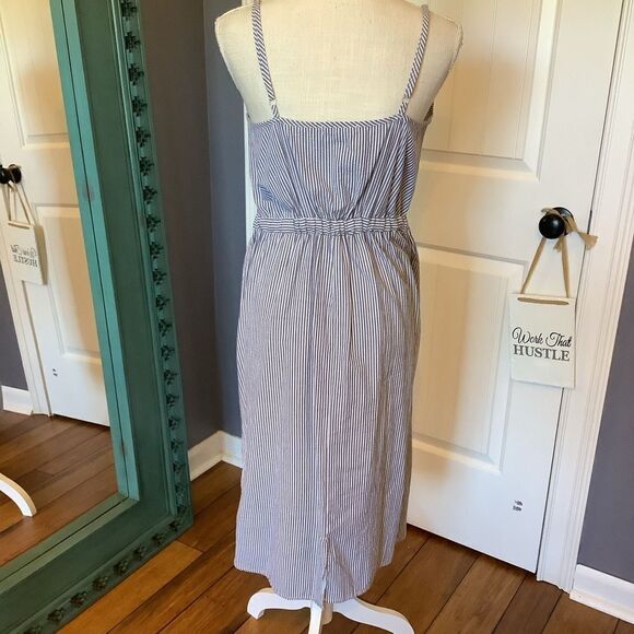 Love Notes Oxford Stripe Sun Dress 💜🎡😎 - Picture 4 of 6